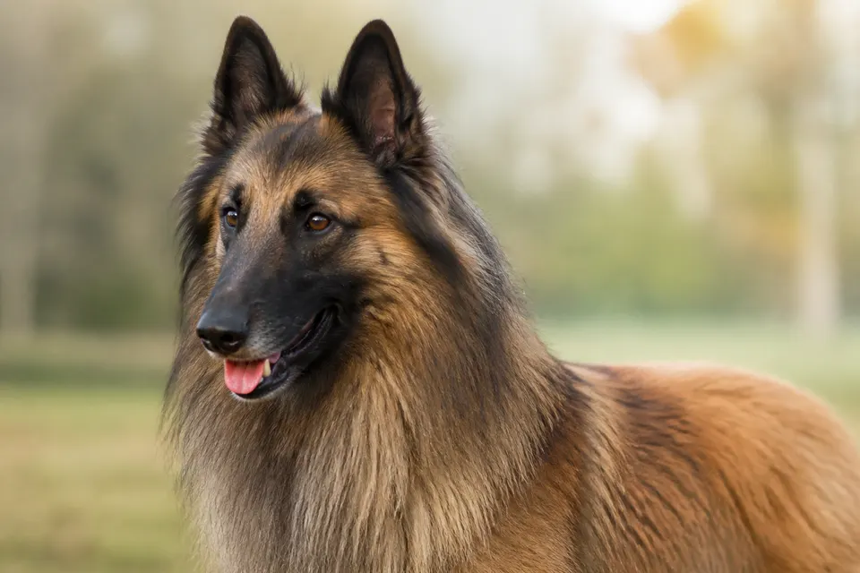 比利时特弗伦犬 · 正面