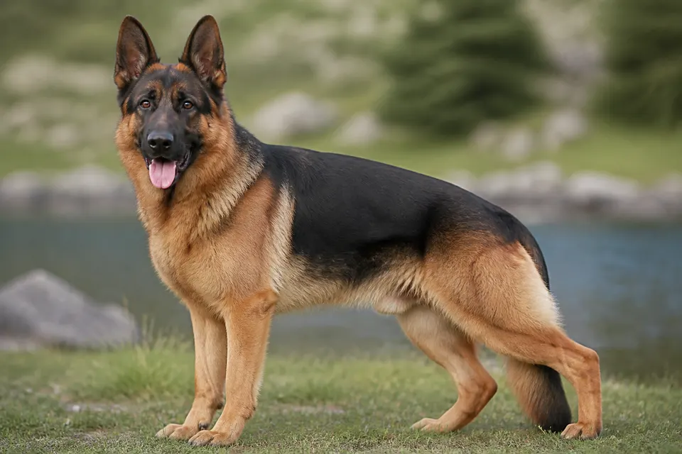 德国牧羊犬 · 正面