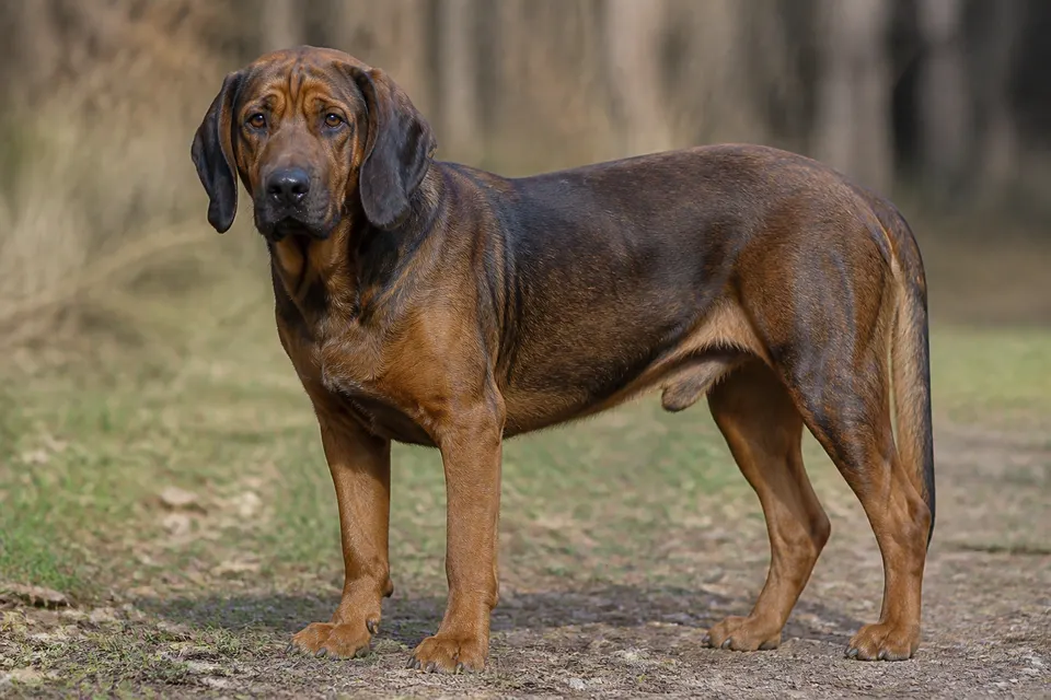 Hanoverian Scent Hound犬 · 正面
