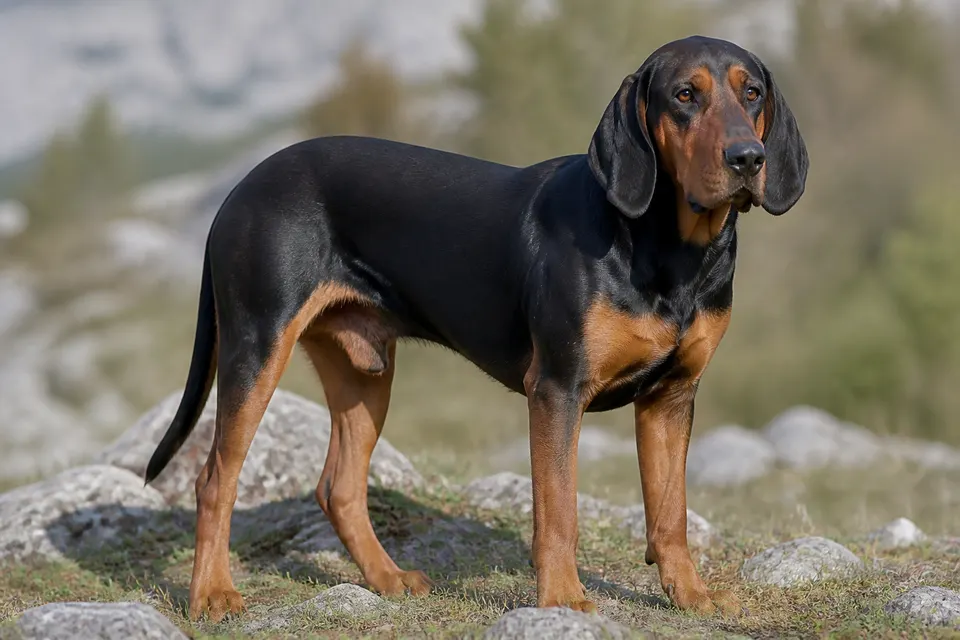 Montenegrin Mountain Hound犬 · 正面