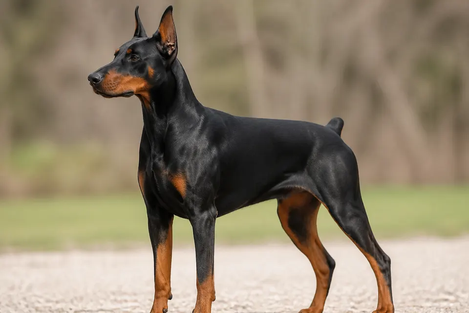 Dobermann犬 · 正面