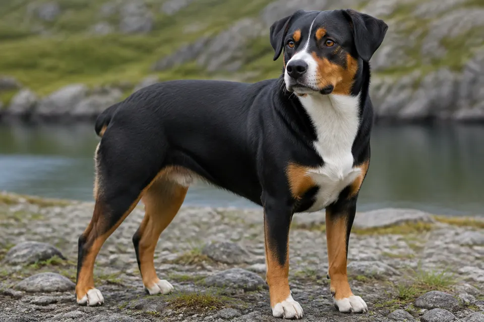 Entlebuch Cattle Dog犬 · 正面