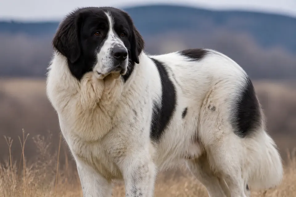 Romanian Bucovina Shepherd犬 · 正面