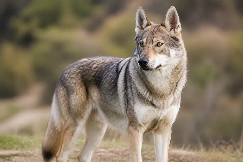 Saarloos Wolfhond犬 · 正面