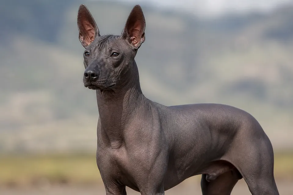 Xoloitzcuintle犬 · 正面