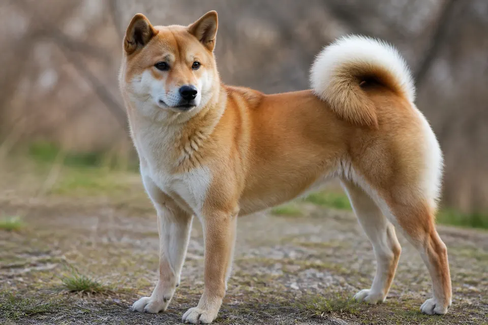 北海道犬 · 正面