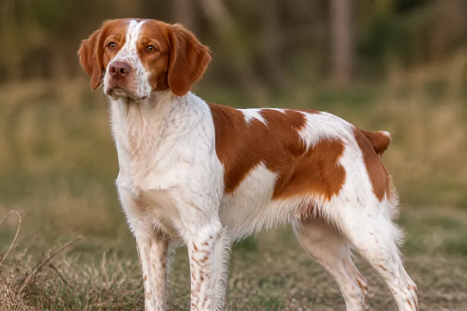 Brittany Spaniel犬 · 正面