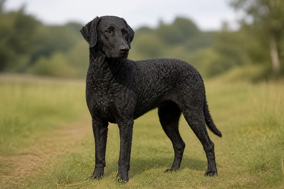 卷毛寻回犬 · 正面