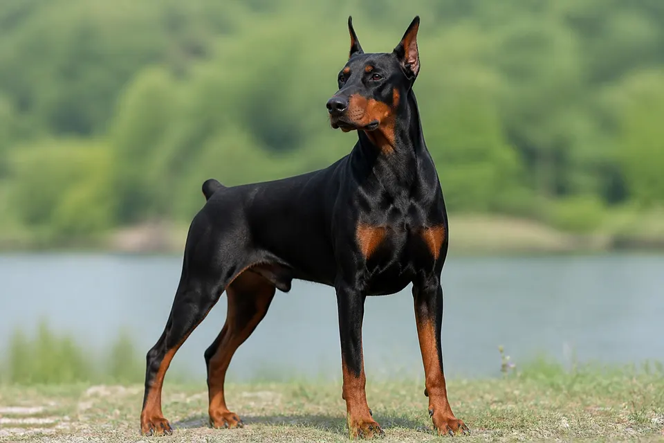杜宾犬 · 正面