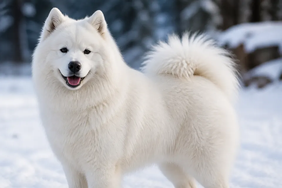 萨摩耶犬 · 正面